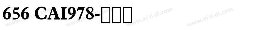 656 CAI978字体转换